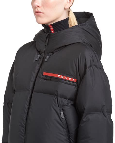 prada womens jacket with fur|prada nylon jacket women's.